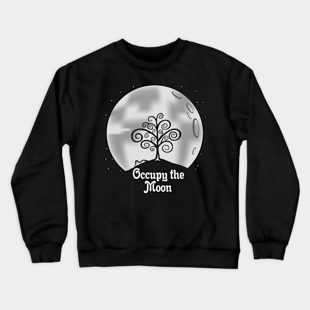 Occupy The Moon Crewneck Sweatshirt by ThyShirtProject - Affiliate